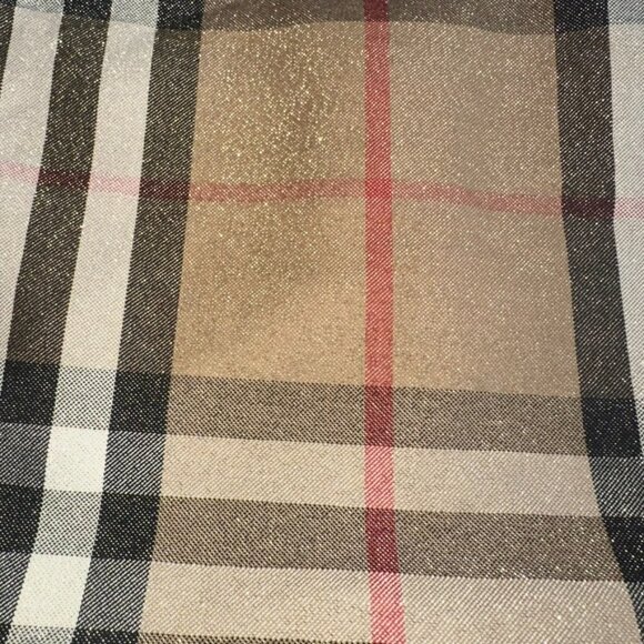 Burberry Metallic Nova Check Hobo Bag w/ black leather accents - Picture 3 of 13